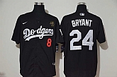Dodgers 24 Kobe Bryant Black 2020 Nike KB Cool Base Jersey,baseball caps,new era cap wholesale,wholesale hats